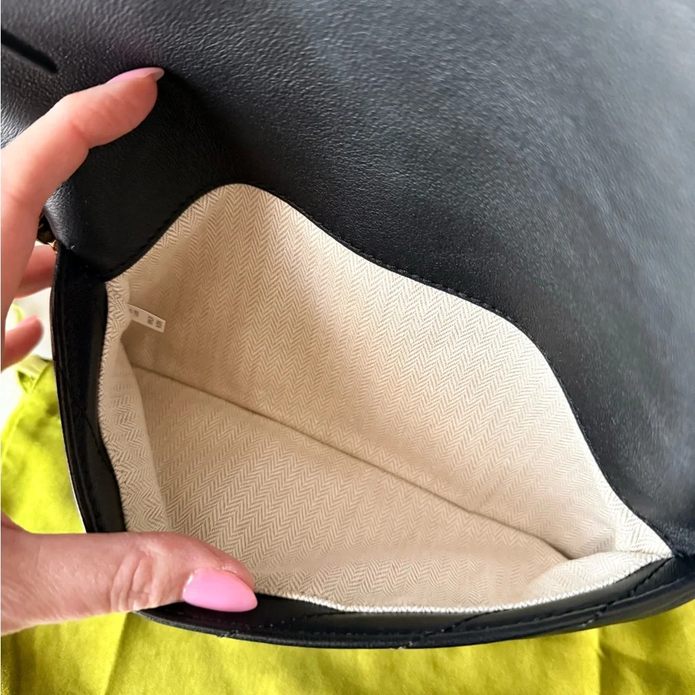 Tory Burch Black Quilted Kira Shoulder Bag